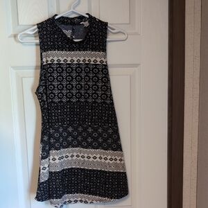 R2D Black and White Floral Dress